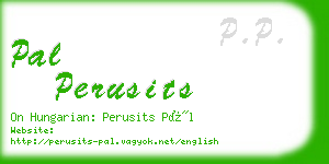 pal perusits business card